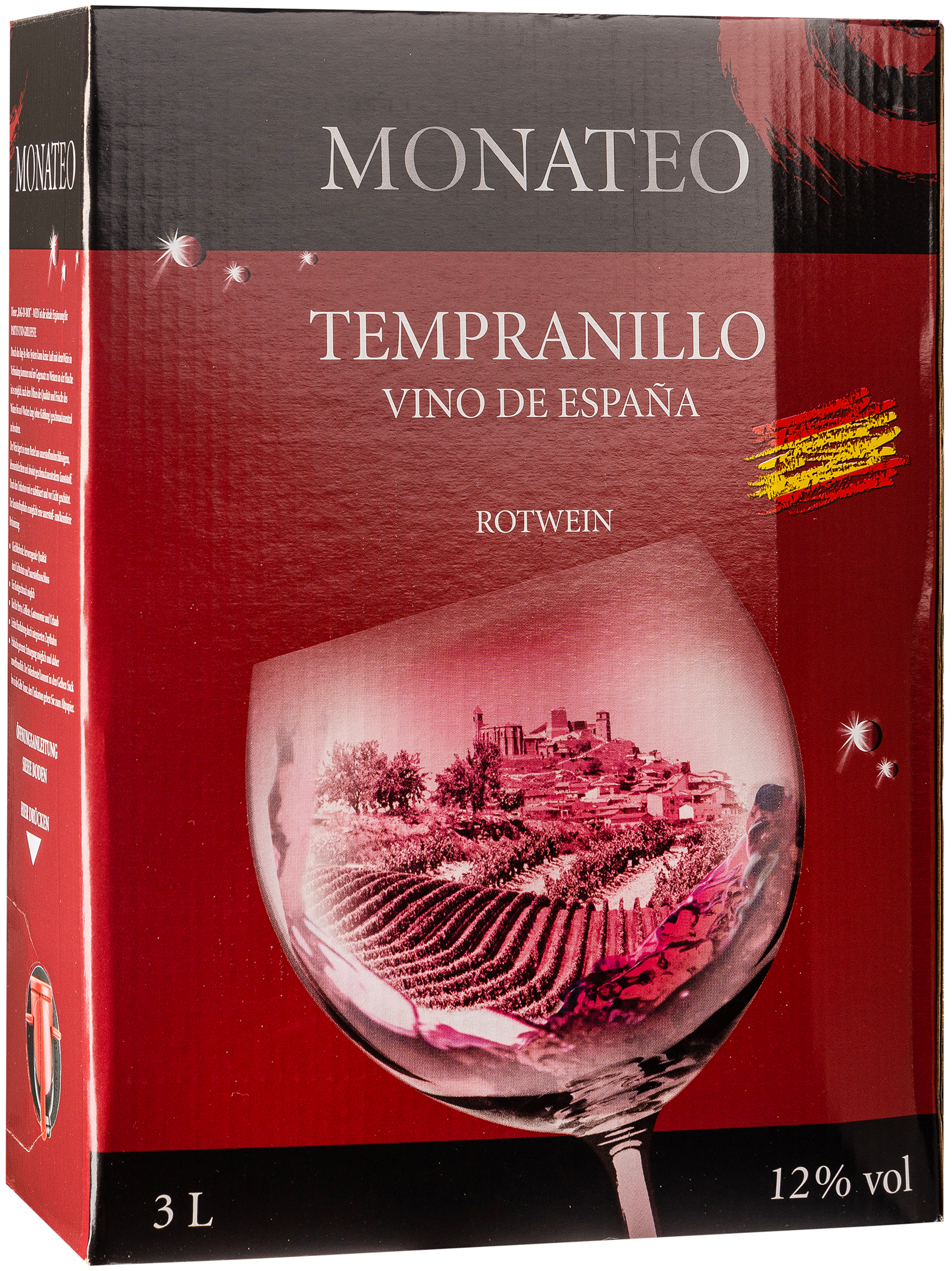Monateo Tempranillo trocken 12,5% vol. 3,0L 