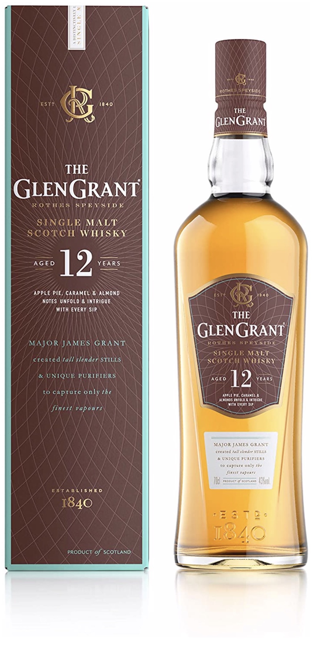 The Glen Grant 12 Jahre Single Malt Scotch Whisky 43% 0,7l