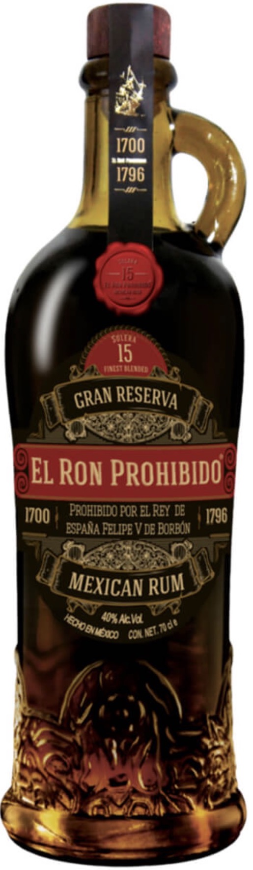 El Ron Prohibido Solera 15 Jahre Gran Reserva Mexican Rum 40 % 0,7 l