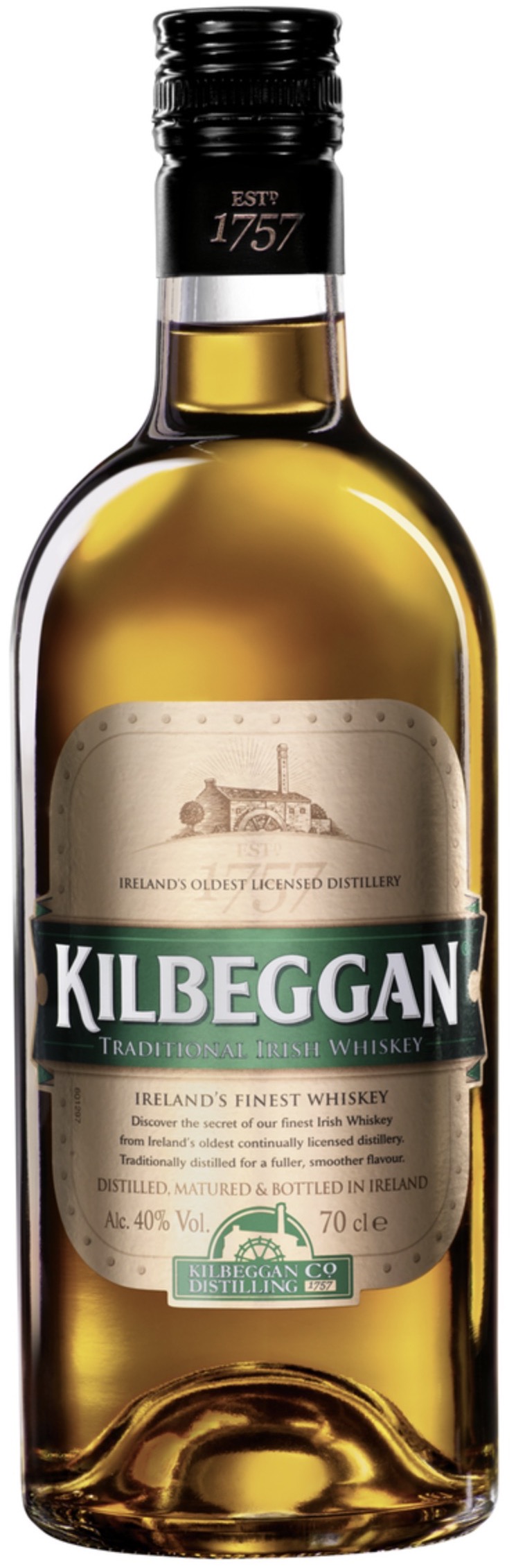 Kilbeggan Irish Whiskey 40% vol. 0,7L