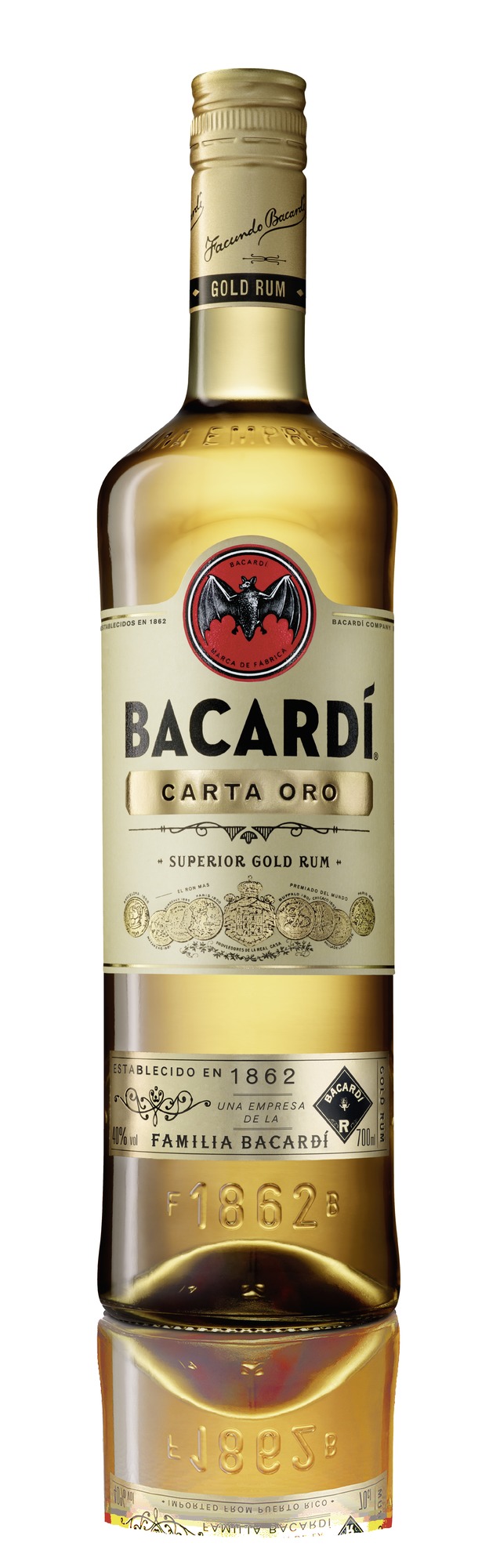 Bacardi Carta Oro Rum 37,5% 0,7L