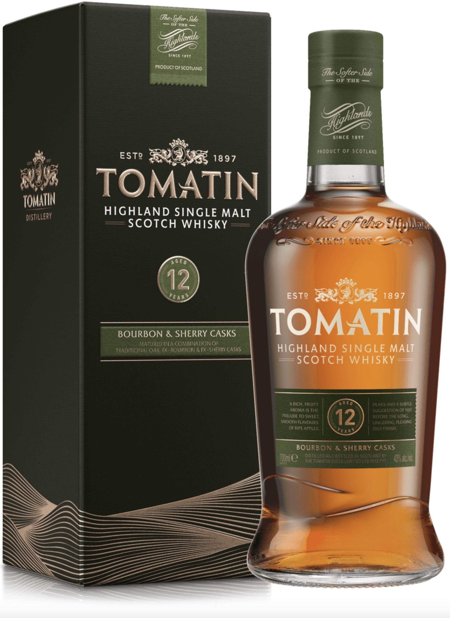 Tomatin Scotch Single Malt12Jahre 43% Vol.0,7l