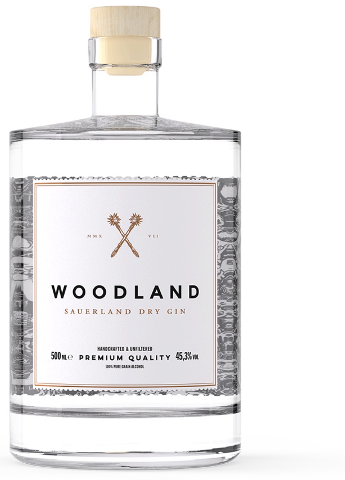 Woodland Sauerland Dry Gin 45,3% vol. 0,5L