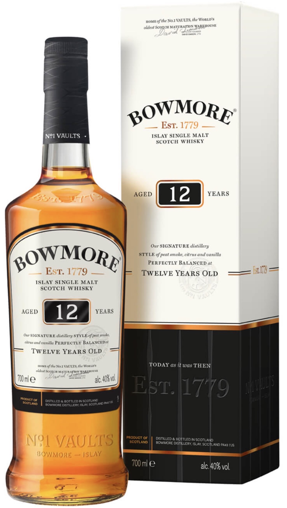Bowmore Islay Single Malt Scotch Whisky 12Y GP 40% vol. 0,7L