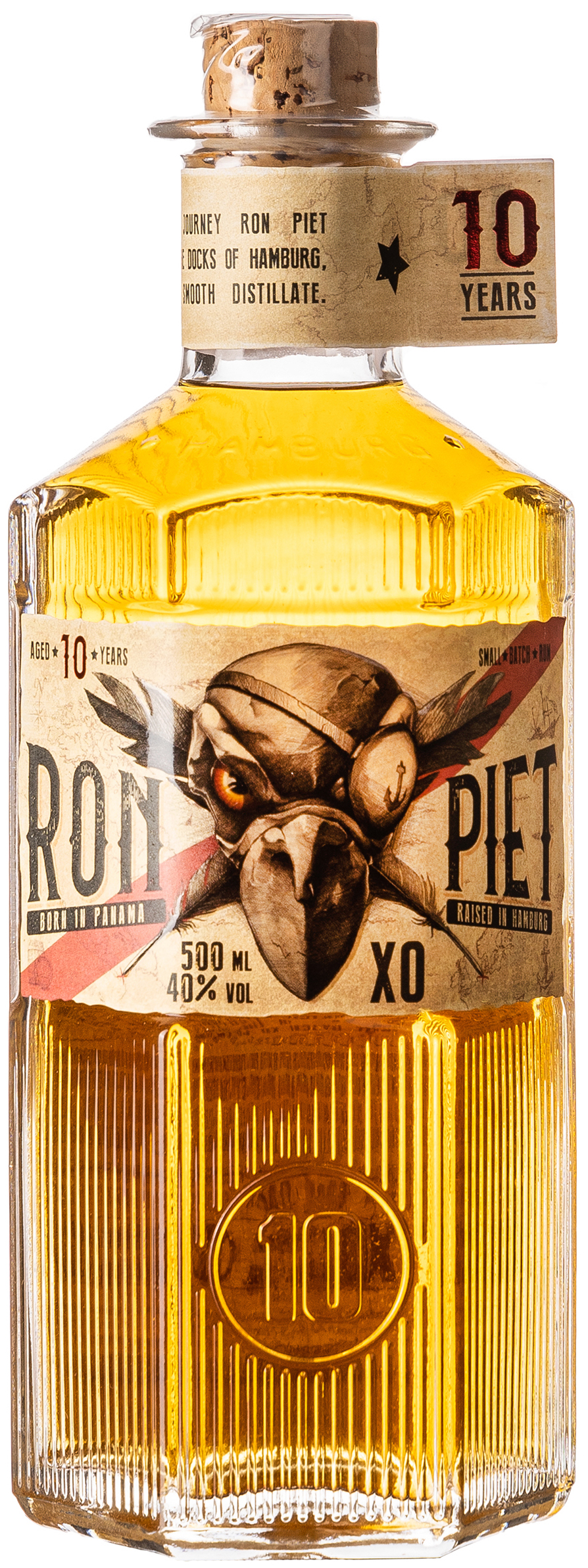 Ron Piet Xo 10 Jahre  Premium Rum 40% vol. 0,5L