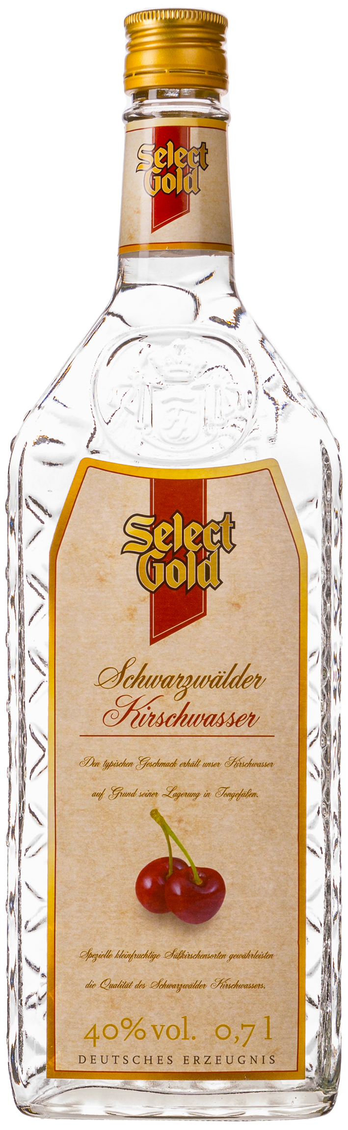 Select Gold Schwarzwälder Kirschwasser 40% 0,7L | Obstbrand & Grappa