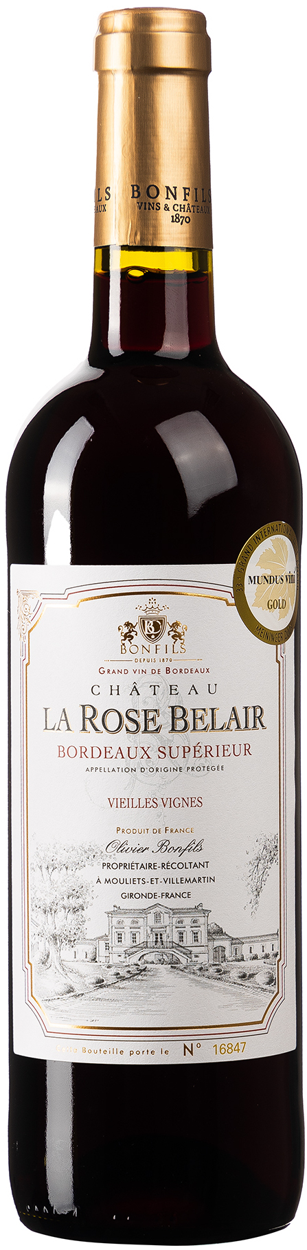 Château La Rose Belair Bordeaux Supérieur 13% vol. 0,75L