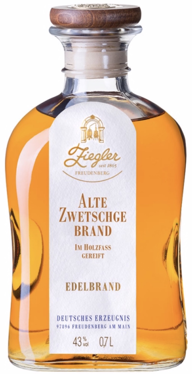 Ziegler Alte Zwetschge Brand 43% vol. 0,7L