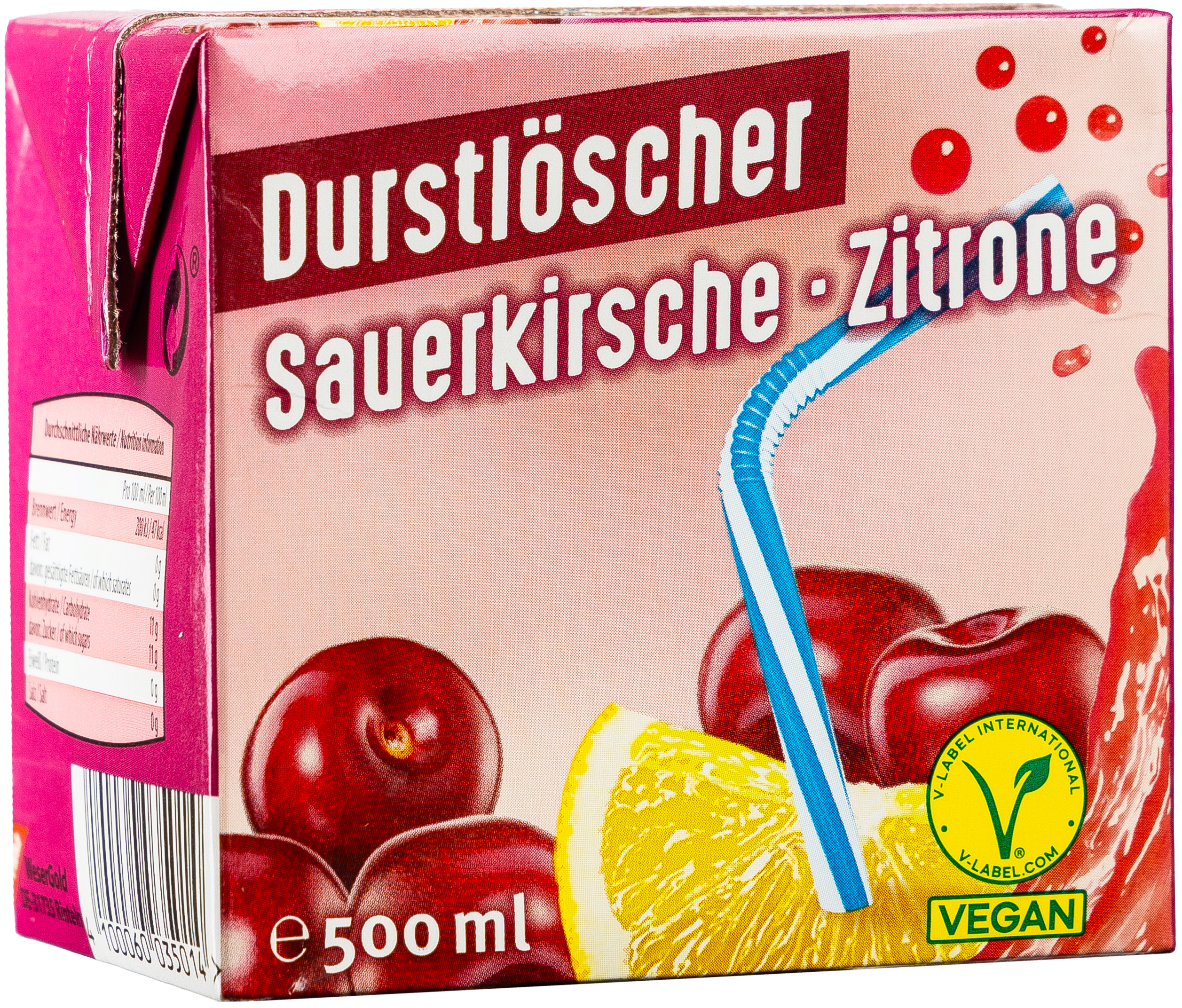 Durstlöscher Sauerkirsche Zitrone 0,5L