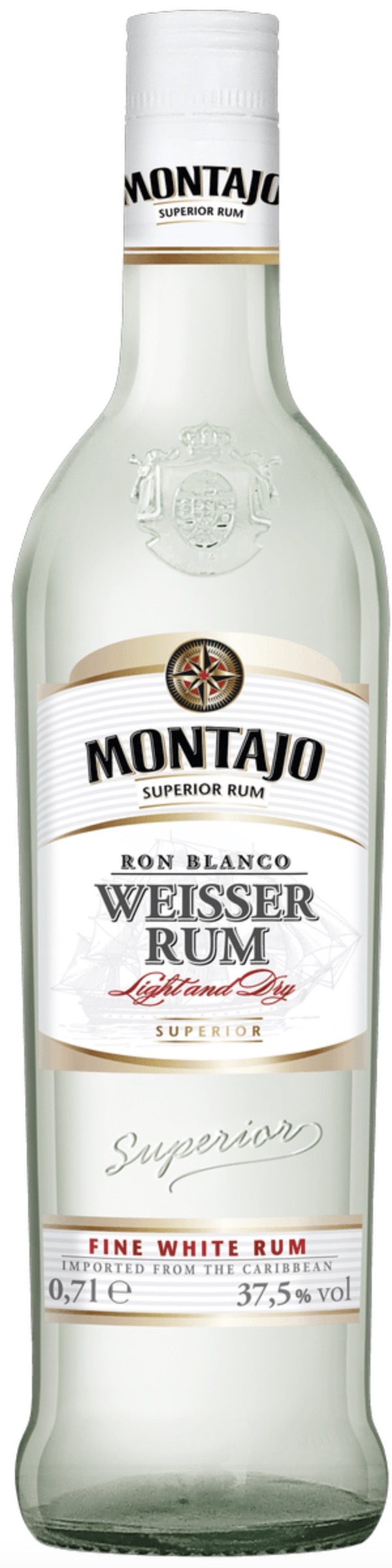 MONTAJO Weißer Rum 37,5% 0,7L