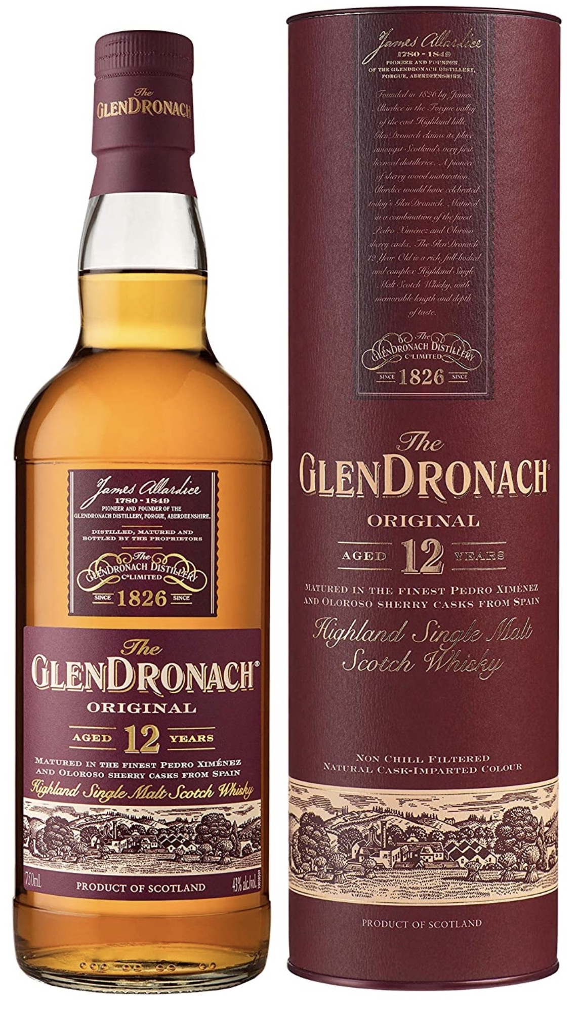Glendronach Malt Whiskey 43% vol. 0,7L