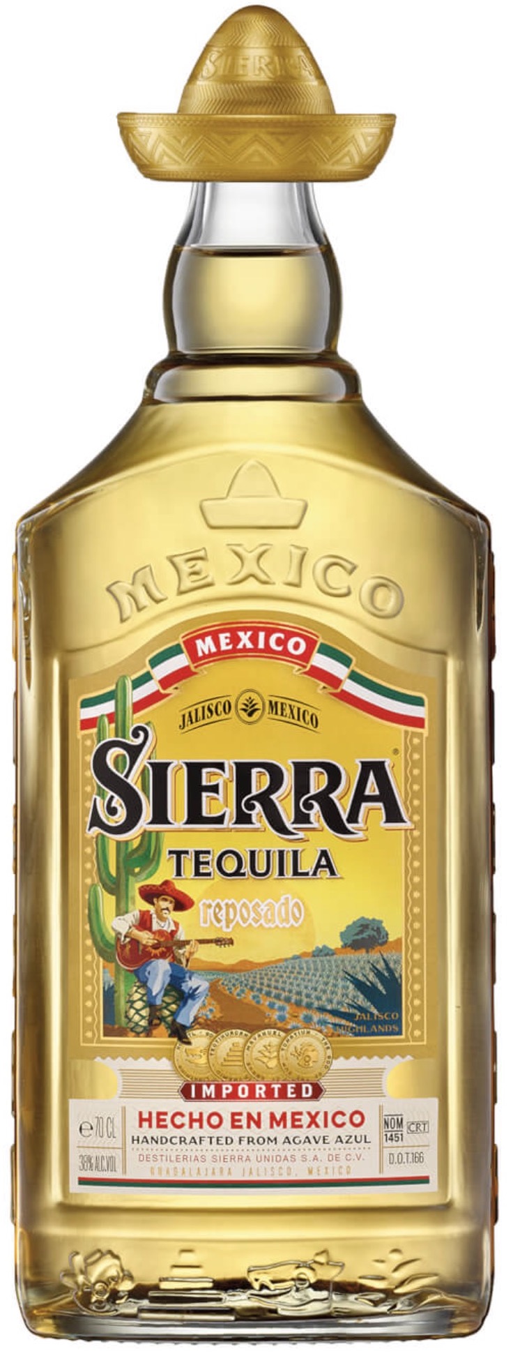 Sierra Tequila Reposado 38% 0,7L