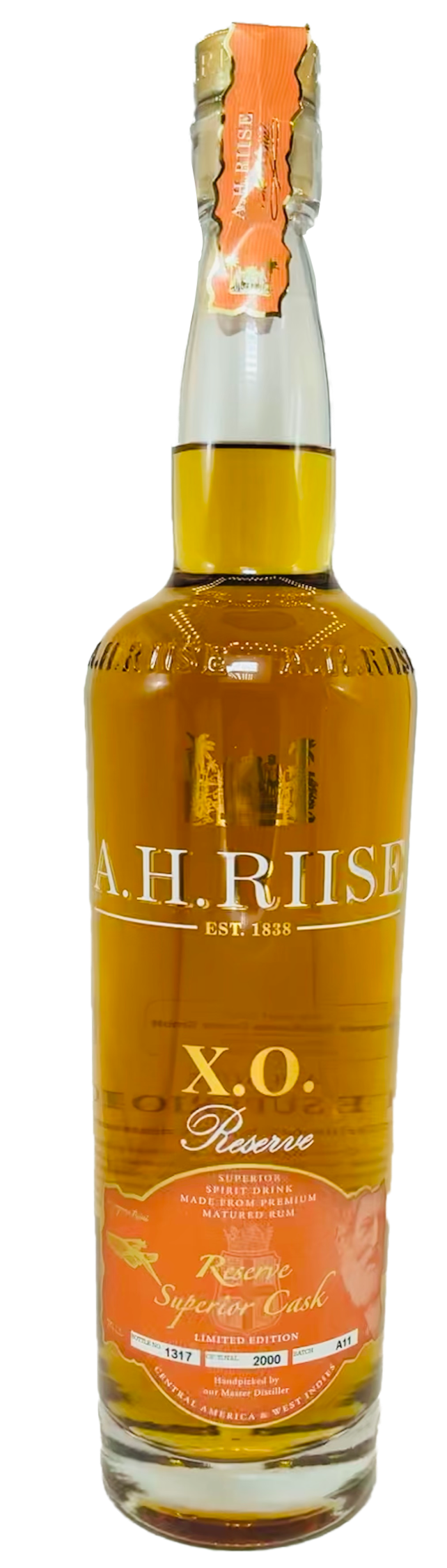A.H. Riise XO Reserve Rum - Superior Cask Rum 40% vol. 0,7l
