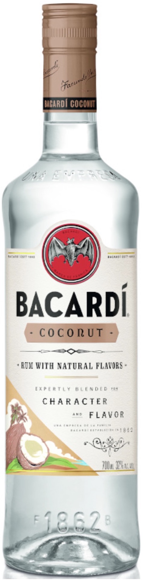 Bacardi Coconut Rum with Natural Flavors 32 % 0,7 l