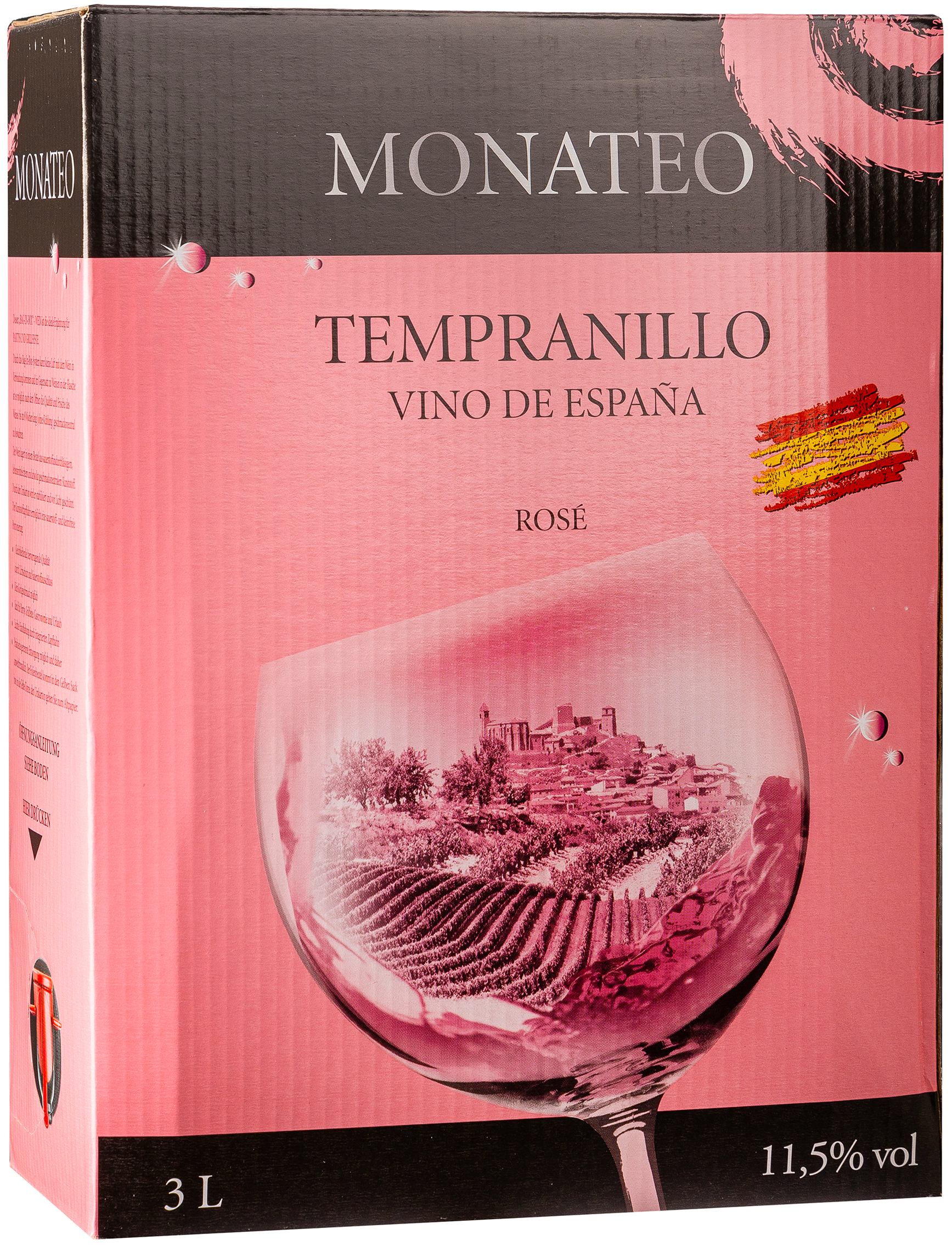 Monateo Tempranillo rosé trocken 11,5% vol. 3,0L 
