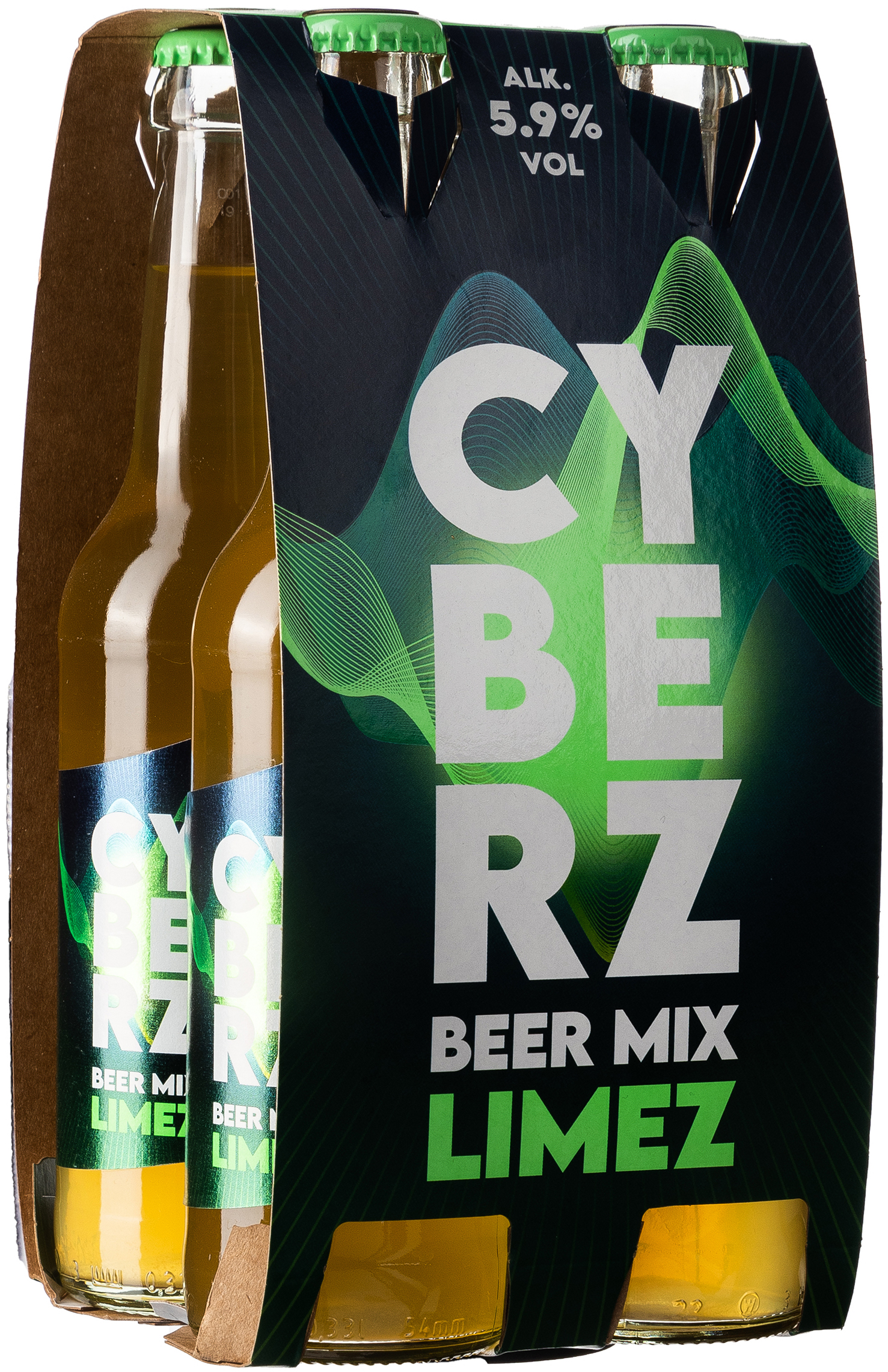 Cyberz Beer Mix Limes 5,9% vol. 4x0,33L MEHRWEG