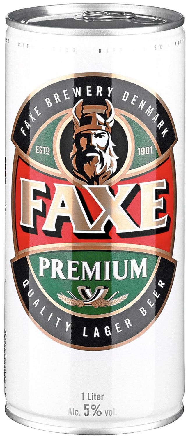 Faxe Premium Lagerbier 1,0L EINWEG